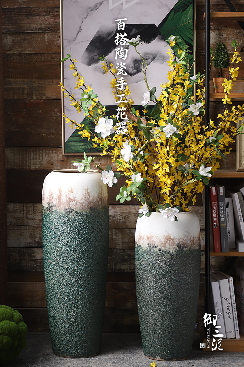 Jingdezhen ceramic furnishing articles contracted and I creative home sitting room put fake flowers, dried flower adornment furnishing articles Nordic vase