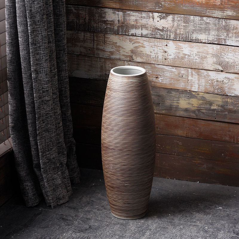 Jingdezhen ceramic large vases, contracted and I ou shi dry flower arranging flowers furnishing articles sitting room simulation flower decoration