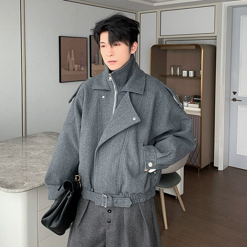 Hualun осень и зимняя коротка шерстяная чистящая клетчатая куртка высококачественная красивая куртка для мальчика красивая шерсть шерсть