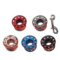 Diving line wheel combination back flying side hanging elephant buoy aluminum 15 meters including flat line anti-winding device double-headed hook