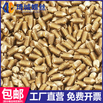 Brass Tip Tight Screw Copper-lined Slotted Tip Tight Sizing Machine Rice Without Head Stop Pay Bolt M2M2 5M3M4