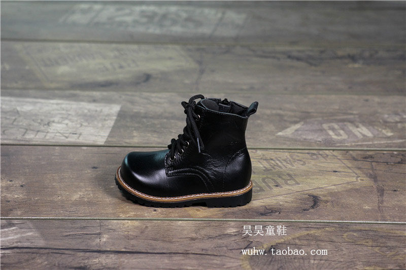 Chaussures enfants en cuir - semelle caoutchouc - Ref 1011147 Image 11