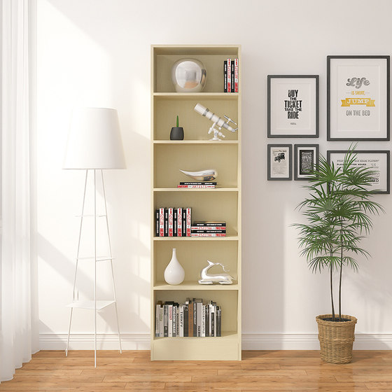 Custom-made simple bookshelf bookcase storage cabinet locker floor children's small bookcase shelf narrow cabinet support customization