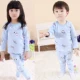 Bộ quần áo thu 3 trẻ em 4 cộng nhung 5 dày 6 quần áo mùa đông bé trai 7-8 tuổi bộ đồ lót giữ nhiệt bé gái. - Quần áo lót