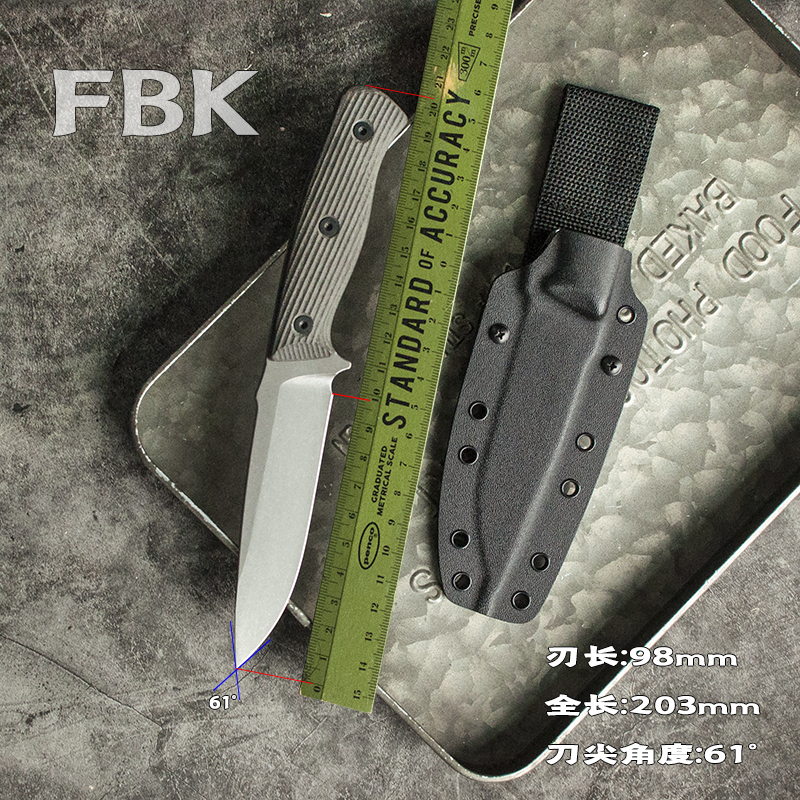 Bainong Psrk New Outdoor Tool Fbk Small Straight Knife Wilderness Survival Equipment Fruit Knife Dlc Surface