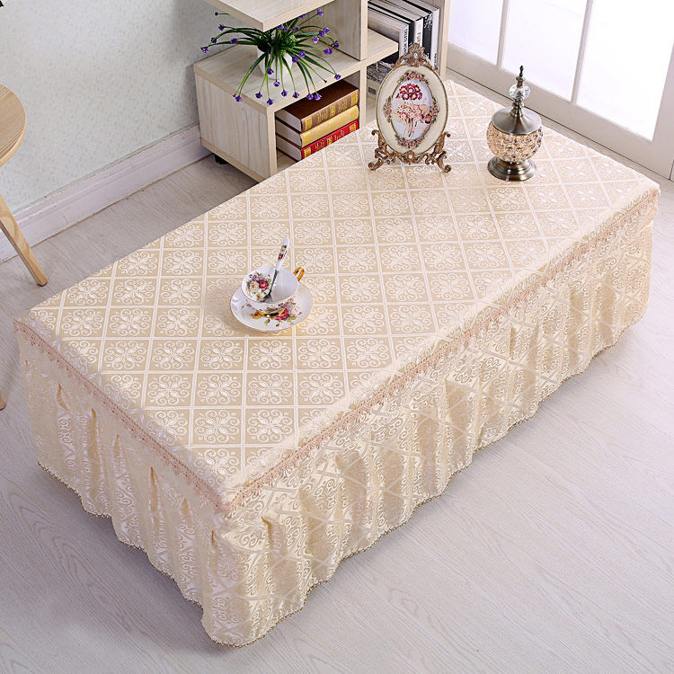 Fabric Coffee table Tablecloth Dining table tablecloth Bed head cabinet cover TV cabinet Dust cover Multi-purpose cover towel Rectangular living room