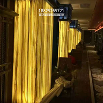 Light transparent stone slab imitation marble lamp plate custom lampshade lamppost ceiling corridor ceiling yellow wood grain Stone