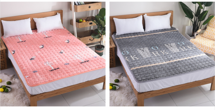 Mùa đông dày gia đình đơn sinh viên đôi bunk con ngủ trưa nệm flannel tùy chỉnh nệm 1m4