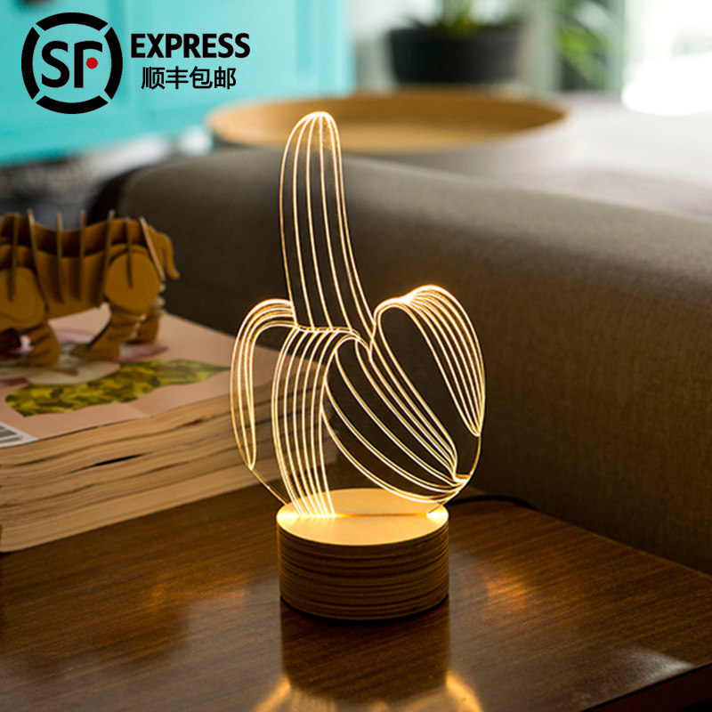 Israel STUDIO CHEHA BULBING Decorative table lamp Night light 3D three-dimensional atmosphere light Banana