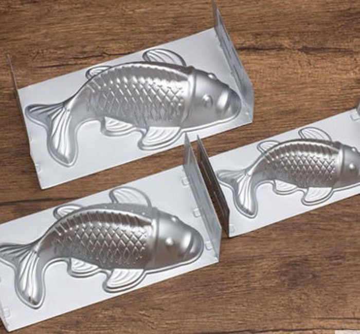 Anodized aluminum carp-shaped baking cake mold rice cake mold fish jelly steamed bun fish frozen food baking tools