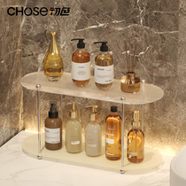 Light Extravagant Acrylic Tabletop Shelving Bathroom Double Layer Multilayer Containing Shelf Living Room Bookroom Finishing Rack Bedroom Shelf