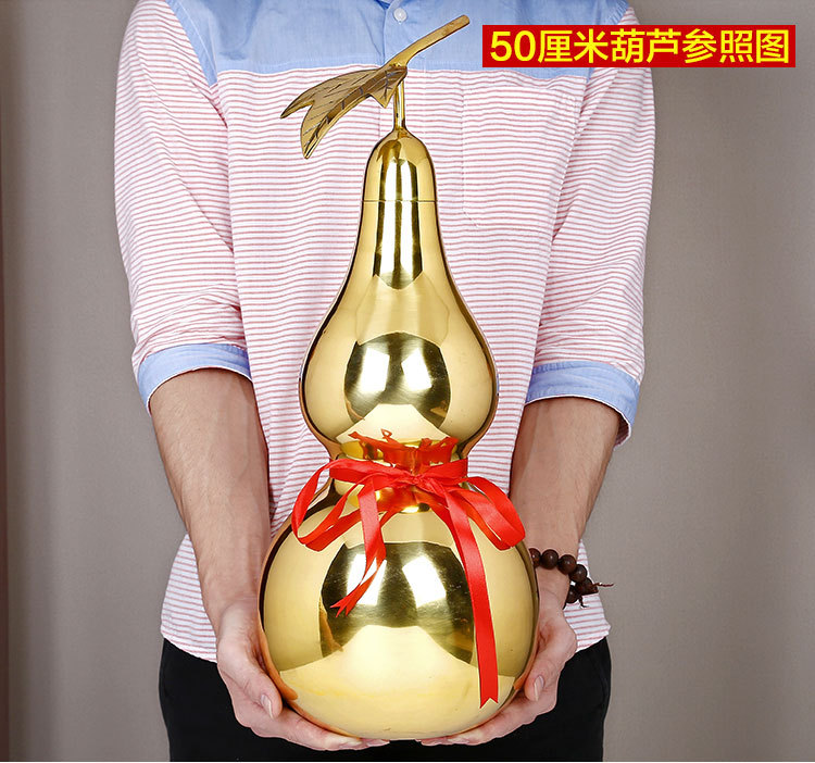 Copper Gourd Ornament, Pure Copper, Open Lid, Hollow, with Bagua and Five Emperors Coins, Copper Gourd Home Decoration, Available in Various Sizes, Hanging Ornament Copper Gourd Ornament, Pure Copper, Open Lid, Hollow, with Bagua and Five Emperors Coins, Copper Gourd Home Decoration, Available in Various Sizes, Hanging Ornament