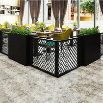 Fence fence outdoor gardening fence Commercial Street Greening cafe iron partition fence fence custom