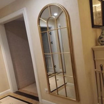 Iron vintage old floor mirror full-body mirror simple bedroom home wear mirror clothing store wall fitting fitting mirror
