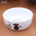 Mèo và chó cần thiết hàng ngày vật nuôi bát Teddy chó bát gốm mèo bát mèo nồi con chó bát gốm mèo bát thức ăn Cat / Dog hàng ngày Neccessities