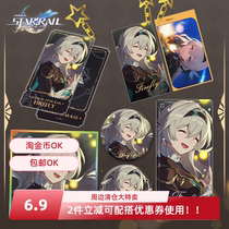 Collapse Star Dome Railway Game New Flowing Fire Series Peripheral Light Cone Standing Pendant Standing Badge Set Collection