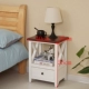 Giúp căn hộ nhỏ Bắc Âu gỗ đầu giường tủ đầu giường tủ phòng ngủ 40cm tủ lưu trữ gia đình trắng sáng tạo tủ hẹp - Buồng