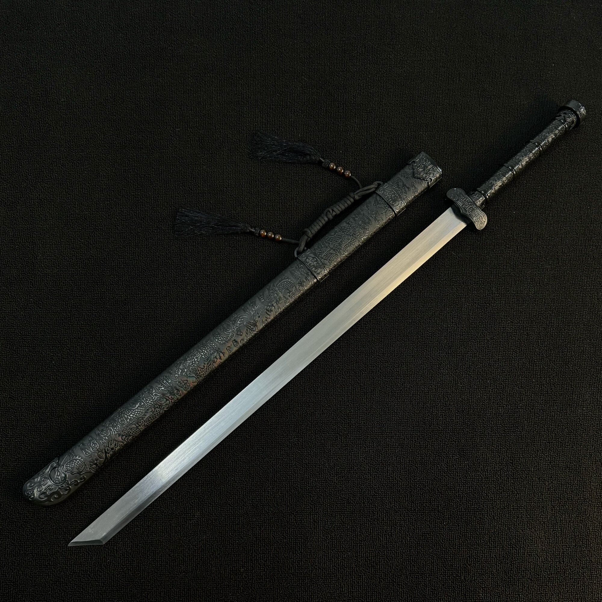 高锰钢黑金古刀:盗墓笔记同款,收藏级艺术品,防身神器!-剑-淘宝好物网