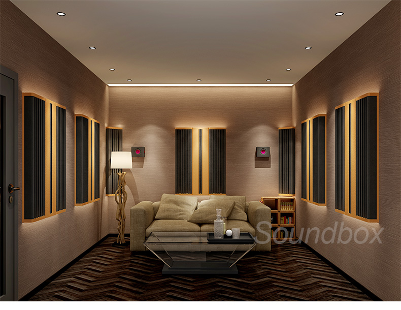 đèn trang trí karaoke Tiến sĩ Sound DQ Rạp hát tại nhà Gói vật liệu hấp thụ âm thanh Studio Villa Thiết kế rạp chiếu phim tư nhân mix hat karaoke