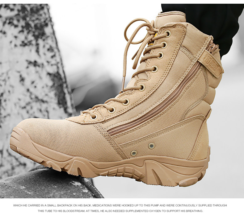Boots militaires pour homme - lumière - Ref 1398443 Image 25
