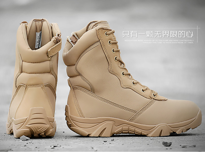 Boots militaires pour homme - lumière - Ref 1398443 Image 10