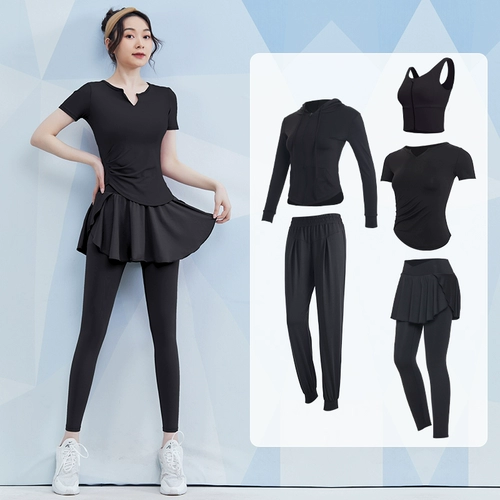 Летний спортивный костюм для спортзала, одежда для йоги для тренировок, для бега, в обтяжку, короткий рукав, популярно в интернете