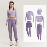 Спортивный костюм, одежда для йоги для тренировок, лонгслив для спортзала, изысканный стиль, по фигуре, для бега, популярно в интернете