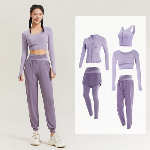 Спортивный костюм, одежда для йоги для тренировок, лонгслив для спортзала, изысканный стиль, по фигуре, для бега, популярно в интернете