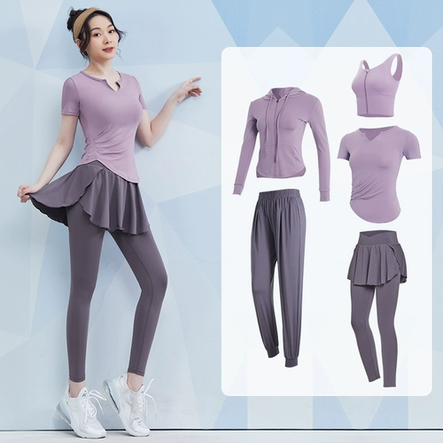 Летний спортивный костюм для спортзала, одежда для йоги для тренировок, для бега, в обтяжку, короткий рукав, популярно в интернете