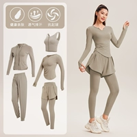 [Длинное рукав] Khaki Five -Piece Set TC53520