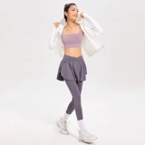 Летний комбинезон для спортзала, штаны, защитное белье, комплект, спортивная профессиональная одежда для йоги, юбка, в обтяжку, для бега