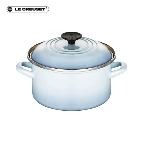 [Live 488 замена] Франция Ле Креузее Эмаль Эмаль Стальной суп горшок с двойным ухо
