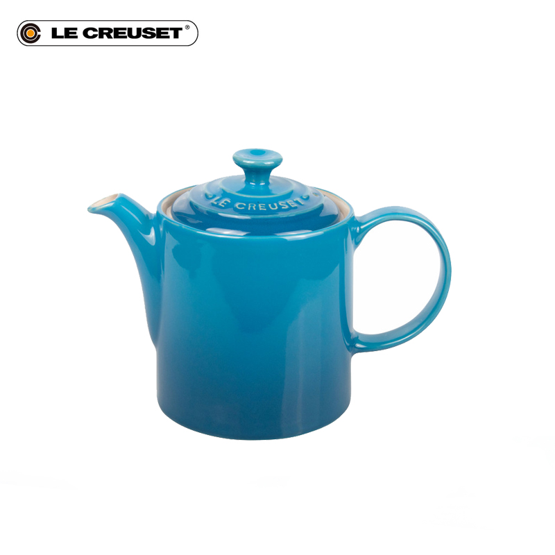 France 's LE CREUSET cool color ceramic British tea kettle 0.7 L + 350 ml hot water mark cup 2