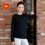 Plum thương hiệu mùa thu đông nam và nữ Slim áo len cổ tròn ấm áp thể thao áo sơ mi dài tay áo thun áo nỉ nam có mũ