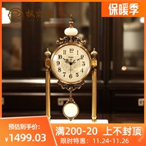 Fenglan love European mechanical clock light luxury table clock clock precision clock ornaments desktop living room home creativity