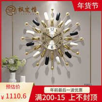 Fenglan love modern simple light luxury clock living room home clock creative fashion trend mute Nordic wall clock
