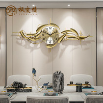 Fenglan love Nordic luxury art clock clock clock living room TV Wall decorative watch personality restaurant clock