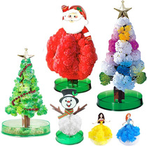 Large paper tree flowering Magic Magic Christmas crystallization paper tree flowering watering snowflakes colorful crystallization Science children