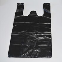 Shangke factory large medium and small black vest bag thickened household portable garbage plastic bag disposable bag