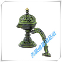 Tibetan Buddhism imported Indian brass hollow high-grade boutique incense burners incense burners incense burners