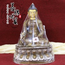 Imported Nepal boutique tantric red copper full gilt carving pattern pharmacist Buddha statue 1 5 feet 49cm