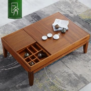 Một vòng mới của Đông Nam nội thất phong cách châu Á trầu màu đồ nội thất đa chức năng óc chó gỗ bàn cà phê vuông Trung Quốc - Bàn trà