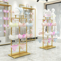 Underwear underwear Nakajima shelf Womens store pajama bra display rack Double-sided adjustable underwear display rack