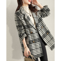 I didnt think it was so good to wear the 2021 autumn and winter new commute fashion plaid big clothes casual fur coats women