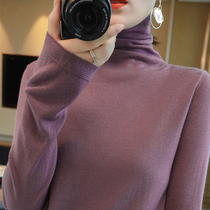 The appearance is the temperament 2022 spring and autumn new sheep sweatshirt high collar sweater womens sleeve head long sleeves to beat the undershirt