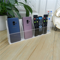 TV air conditioning remote control storage box Transparent acrylic mobile phone shelf fixed box hanging wall hanging box Living room