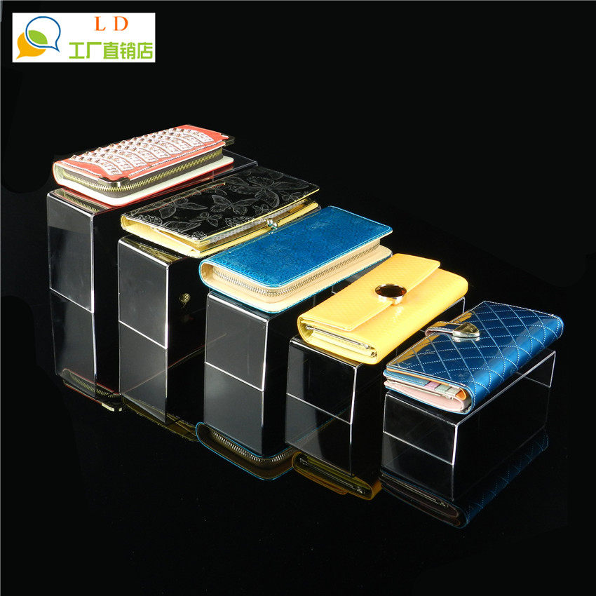 Jewelry Show Shelf Transparent Acrylic Shoe Rack Cosmetic Ornament Props Five Floors U Shaped Ladder Frame