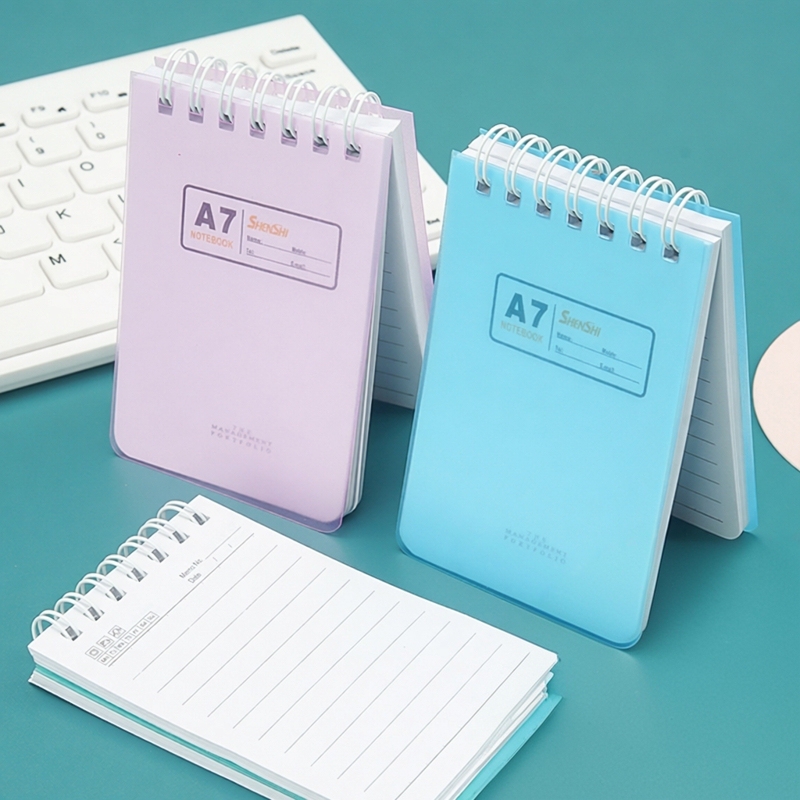 Pvc Small Notebook Portable Notepad A7 Mini Coil Notebook Pocket-Sized Memo Planner Pvc Small Notebook Portable Notepad A7 Mini Coil Notebook Pocket-Sized Memo Planner