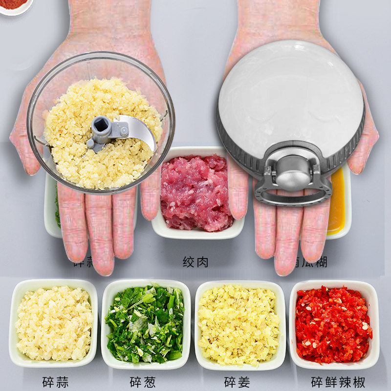 Mini mashed garlic pull mortar stick twisted garlic head cut garlic paste artifact kitchen household manual small churning machine