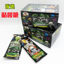 Childrens horror candy fluorescent tricky spoof lollipop FCL batch bulk skull candy to send children snack gifts
